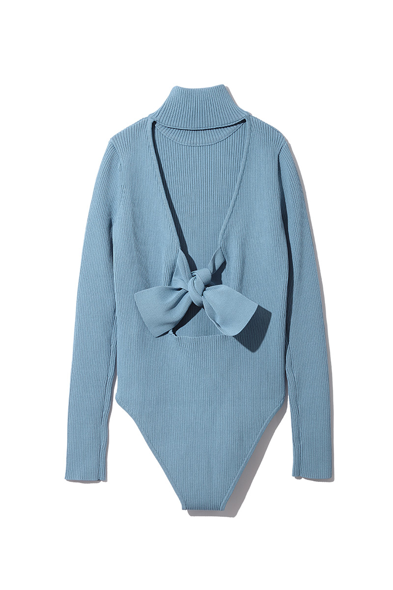 Stand Neck Body Suits 詳細画像 Blue 2