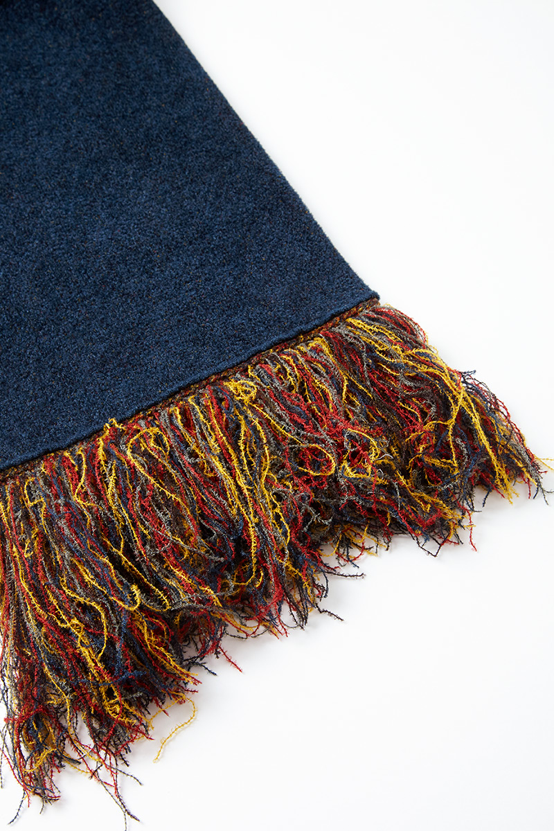 Fringe Knit Jacquard Cardigan 詳細画像 Green 2