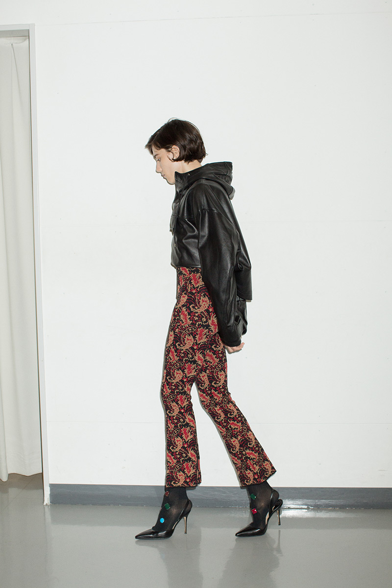 Jacquard Knit Trousers 詳細画像 Red 3