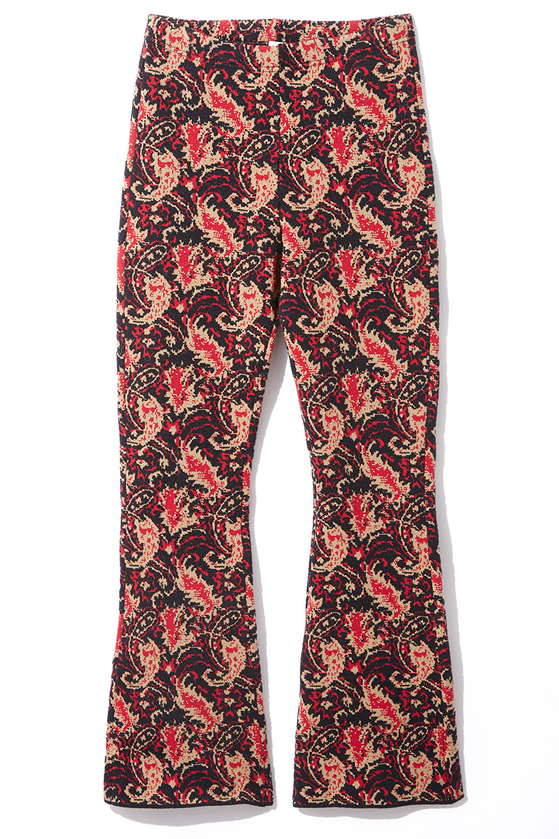 Jacquard Knit Trousers