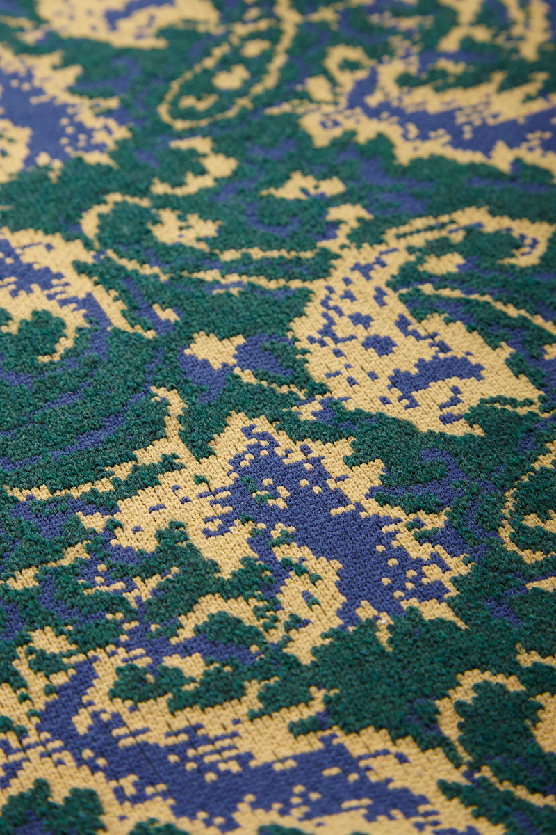 Jacquard Knit Trousers 詳細画像 Green 3