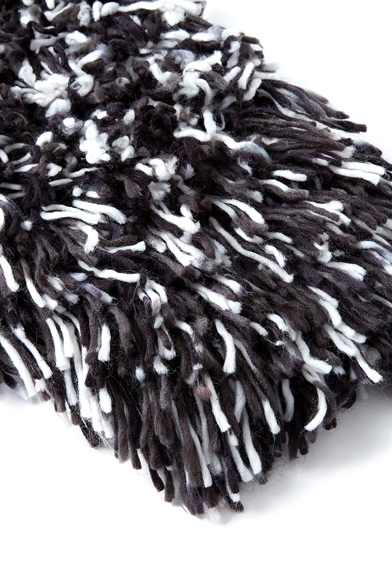 Hand Fringe Knit Coat 詳細画像 Black 5