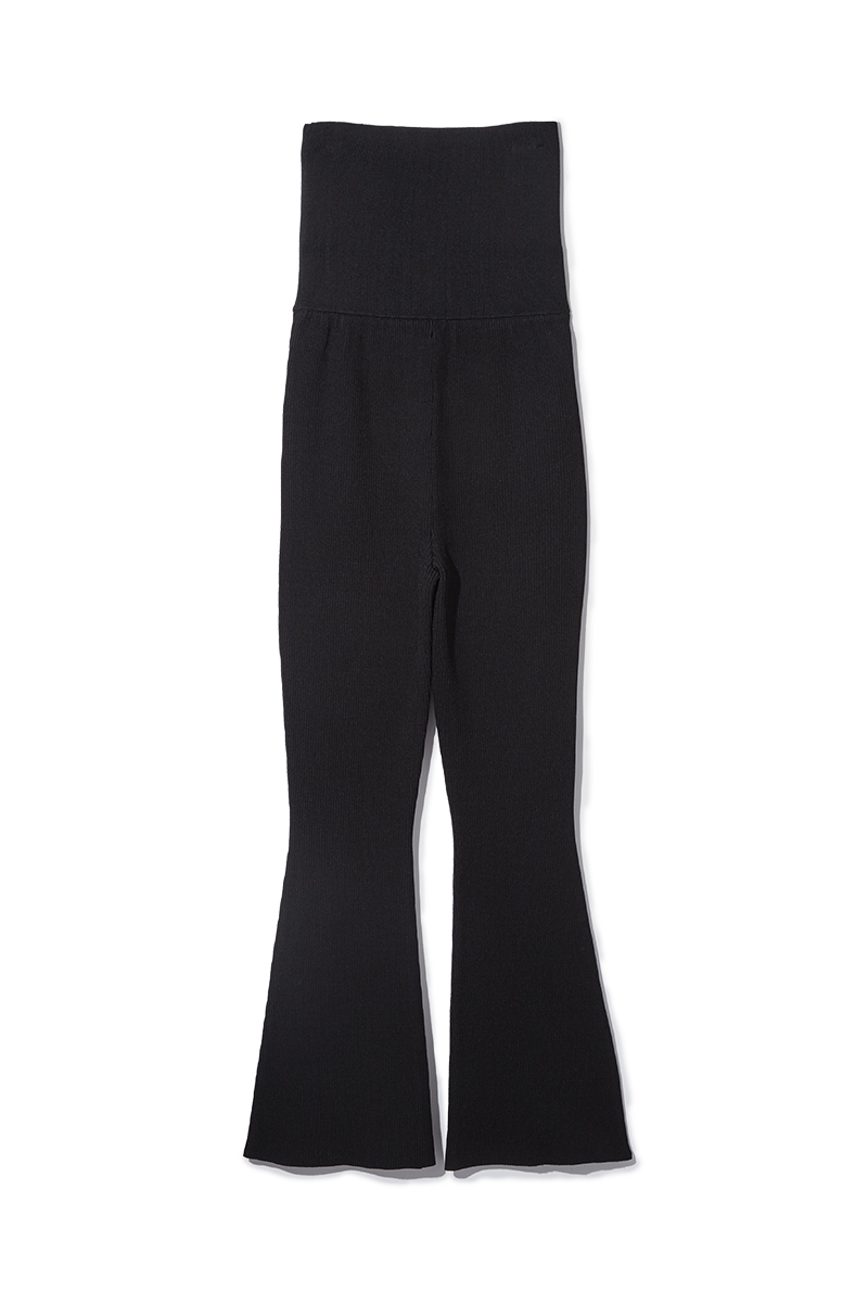 Rib Knit Trouser 詳細画像 Black 2