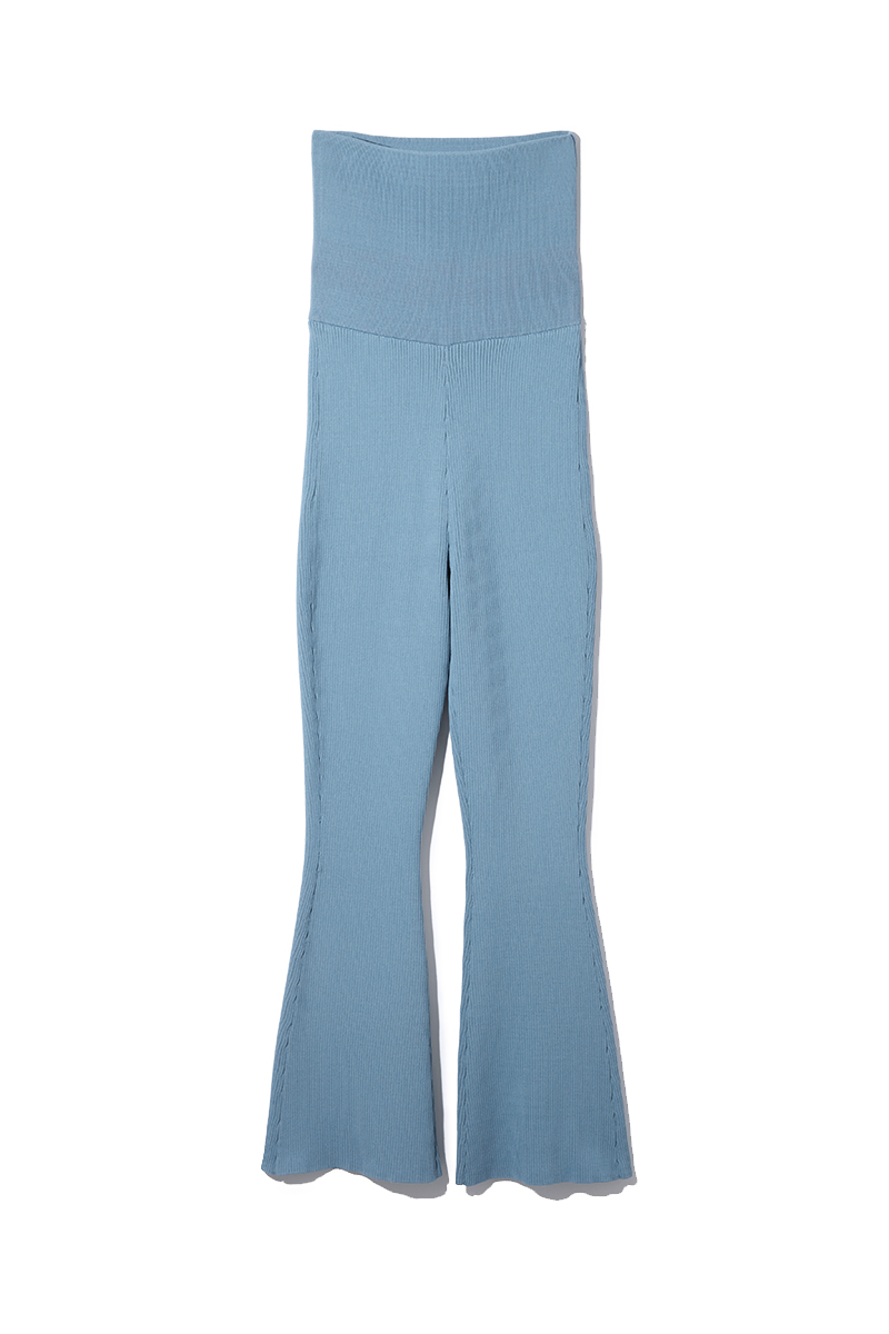 Rib Knit Trouser 詳細画像 Blue 1