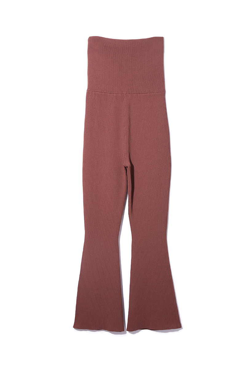 Rib Knit Trouser 詳細画像 Brown 2