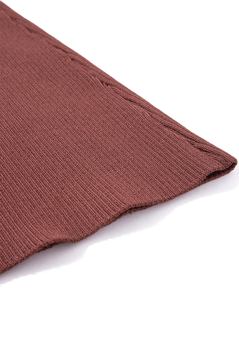 Rib Knit Trouser 詳細画像 Brown 3
