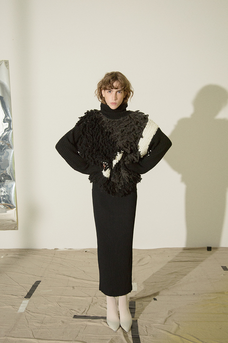 Patchwork Turtle Knit 詳細画像 Black 2