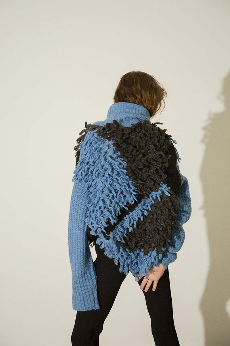 Patchwork Turtle Knit 詳細画像 Blue 3