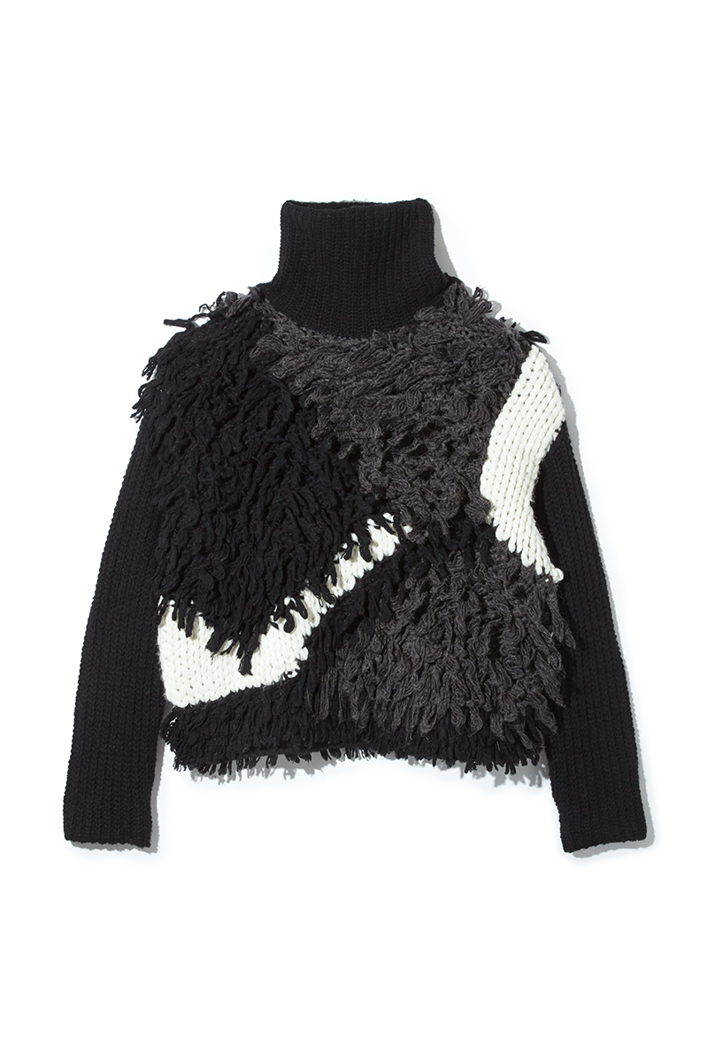 Patchwork Turtle Knit 詳細画像 Black 2