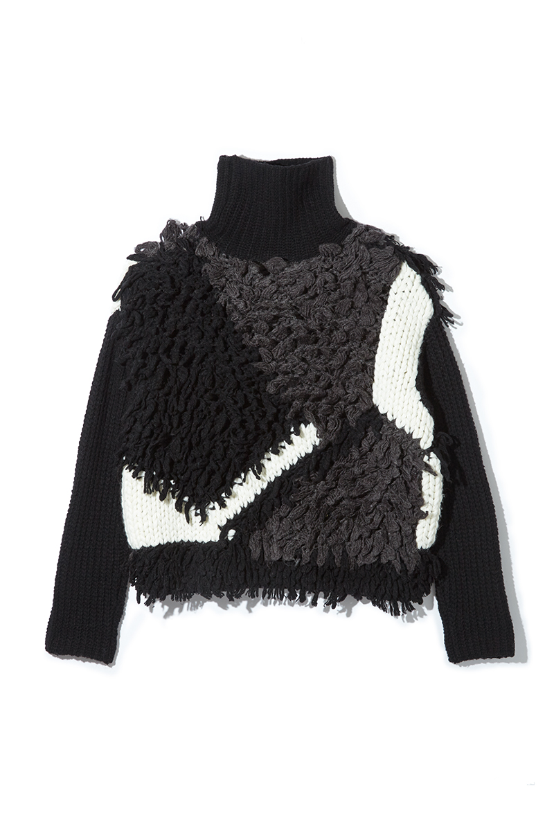 Patchwork Turtle Knit 詳細画像 Black 4