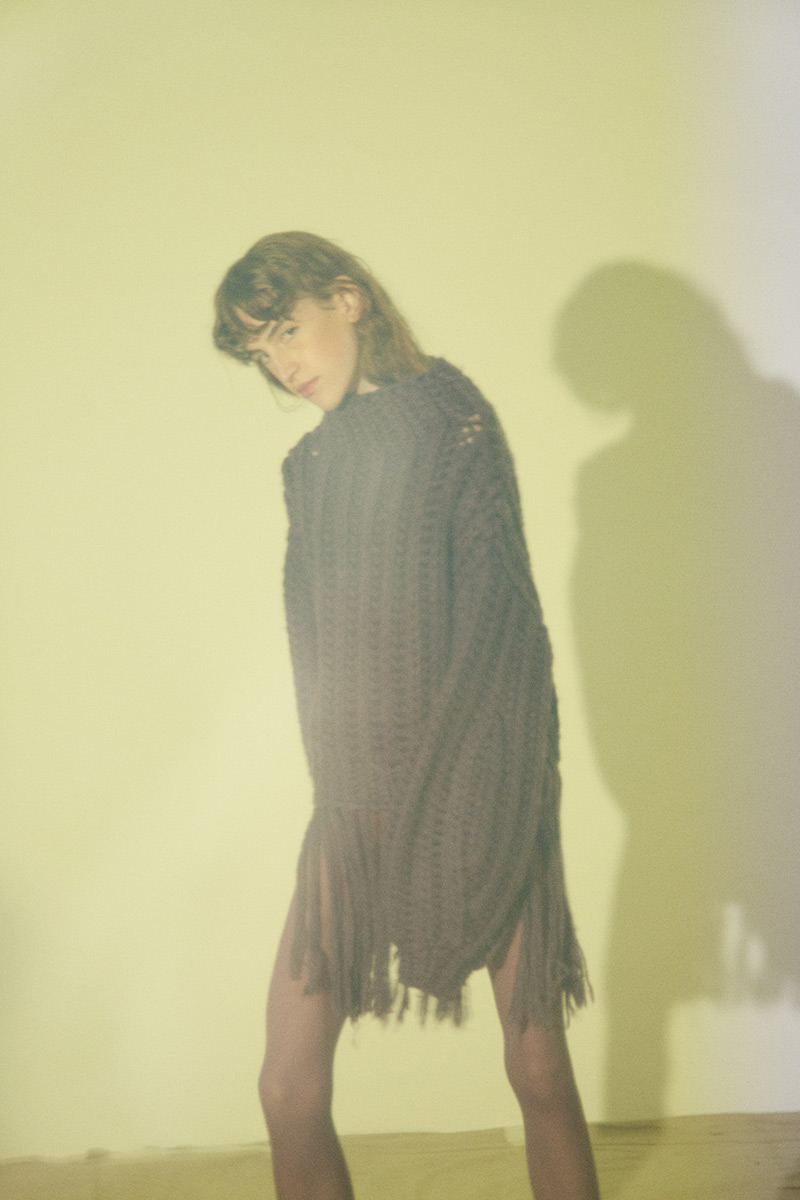 Egg Knit Tops 詳細画像 Purple 5