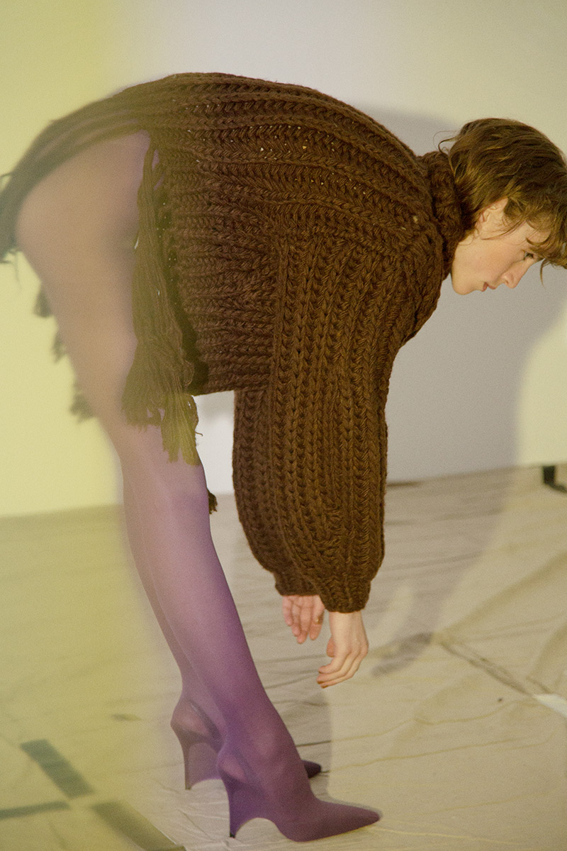 Egg Knit Tops 詳細画像 Brown 2