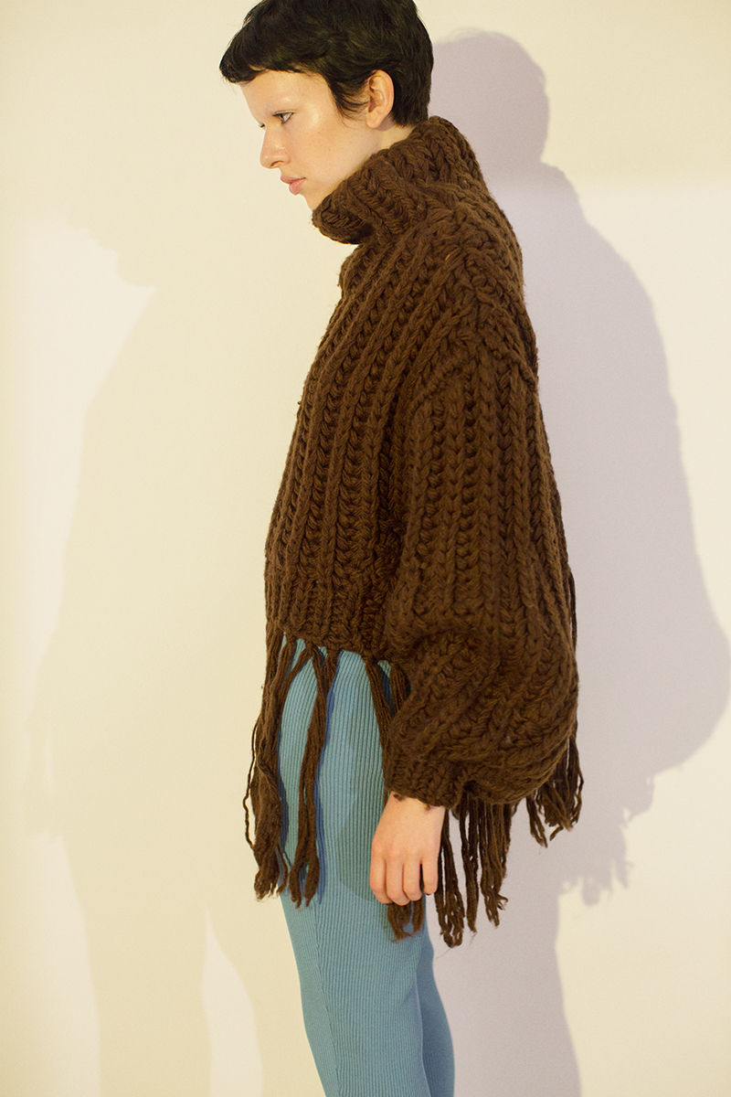 Egg Knit Tops 詳細画像 Brown 3