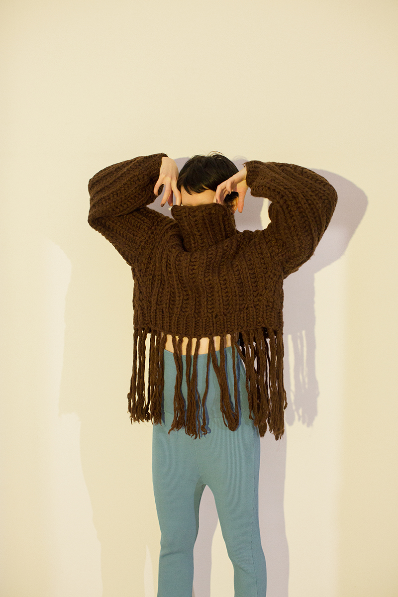 Egg Knit Tops 詳細画像 Brown 4