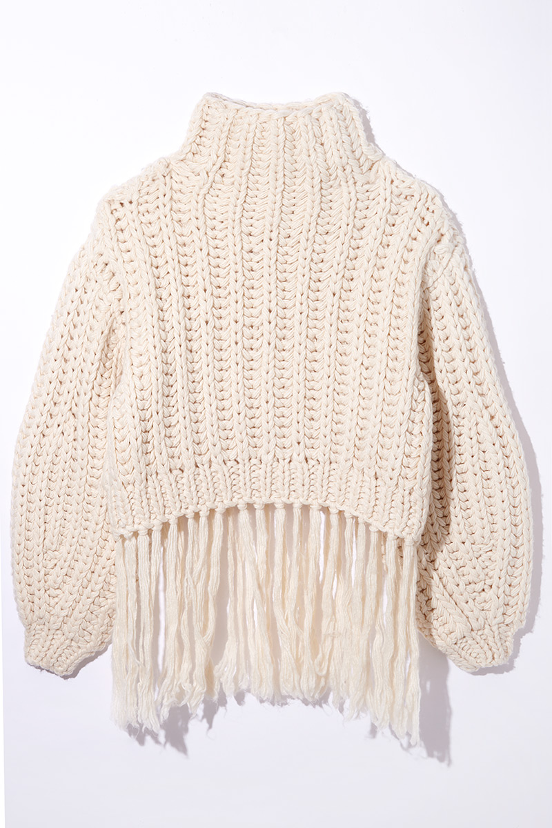 Egg Knit Tops 詳細画像 White 2