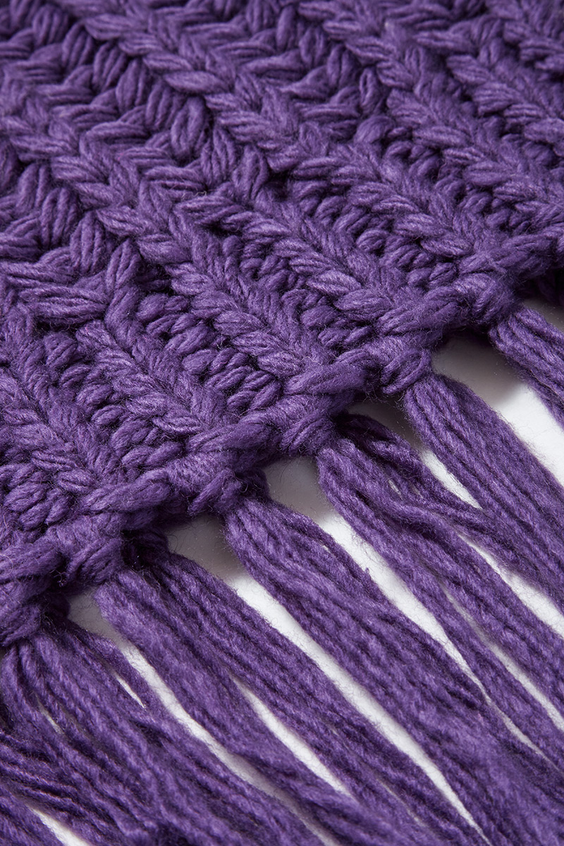 Egg Knit Tops 詳細画像 Purple 2