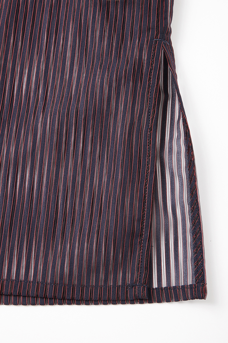 Stripe Long T-shirts 詳細画像 Navy 3