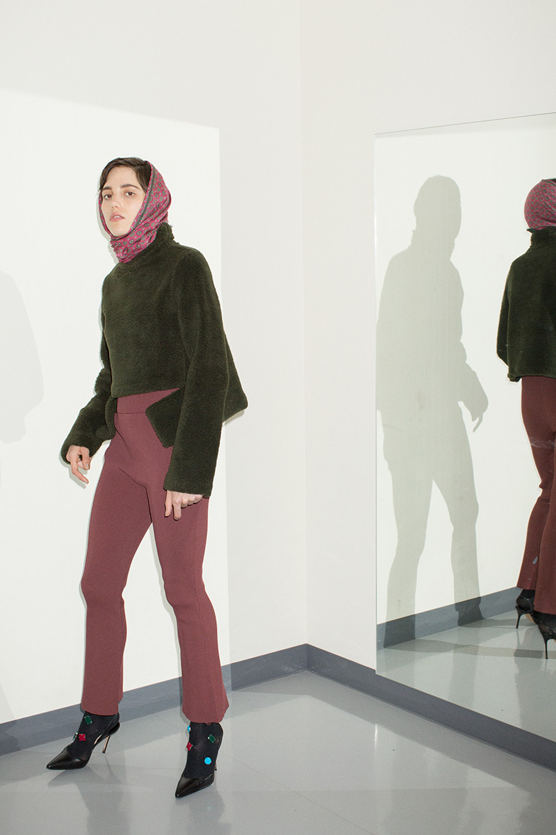 Sheep Boa Tops 詳細画像 Khaki 2