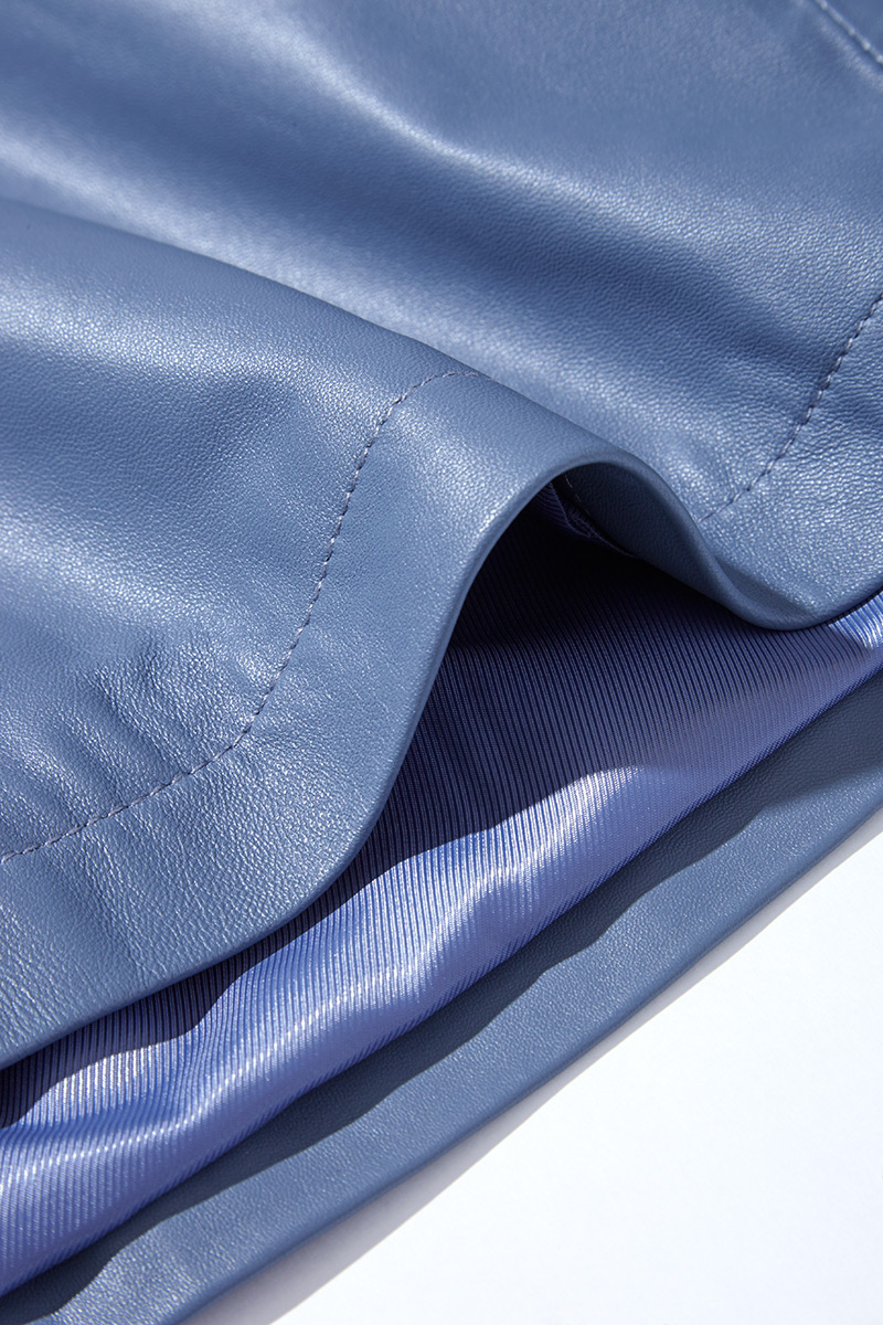 Anorak Leather Hoodie 詳細画像 Blue 3