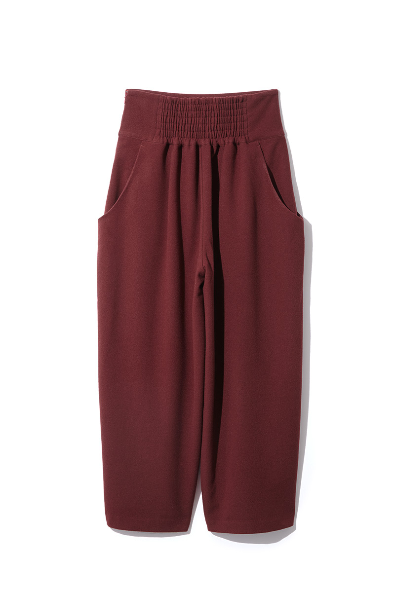 Wide Cropped Trousers Set-up 詳細画像 Bordeaux 5