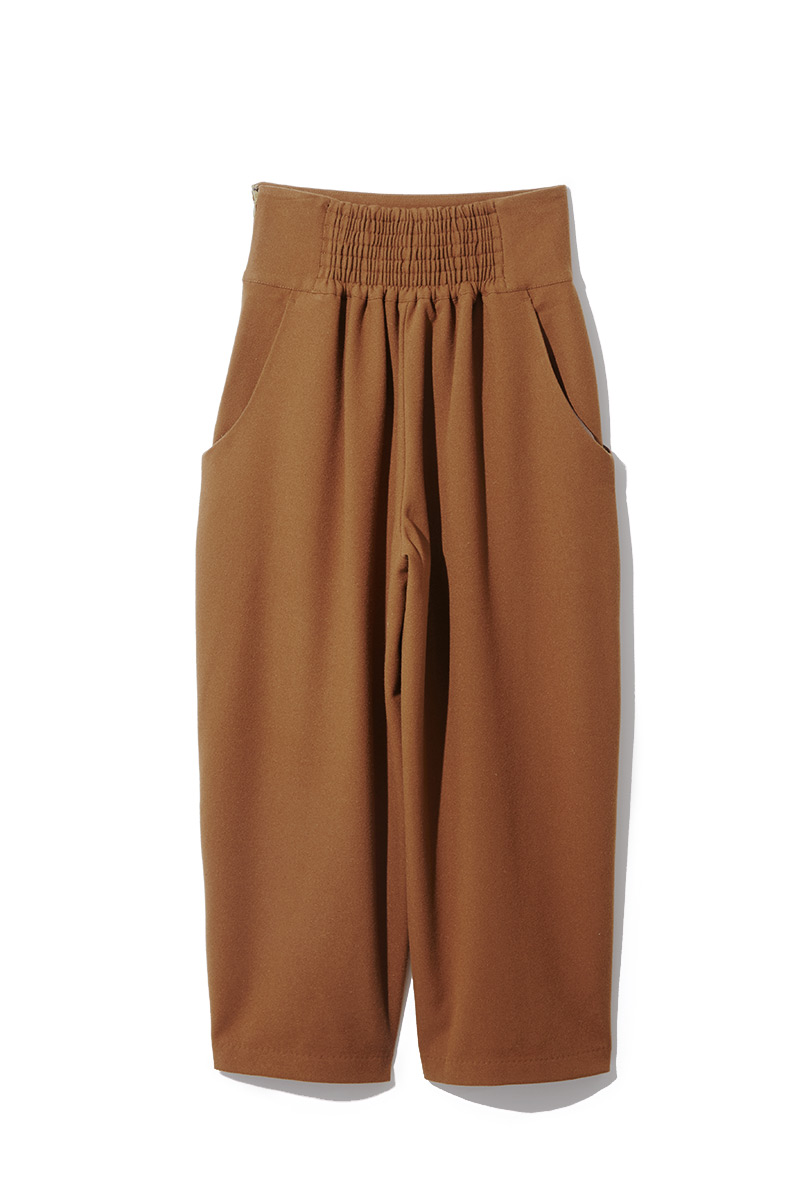 Wide Cropped Trousers Set-up 詳細画像 Brown 5