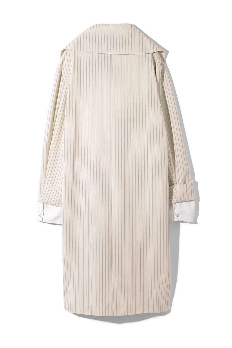 Denim Layered Trench Coat 詳細画像 White 2