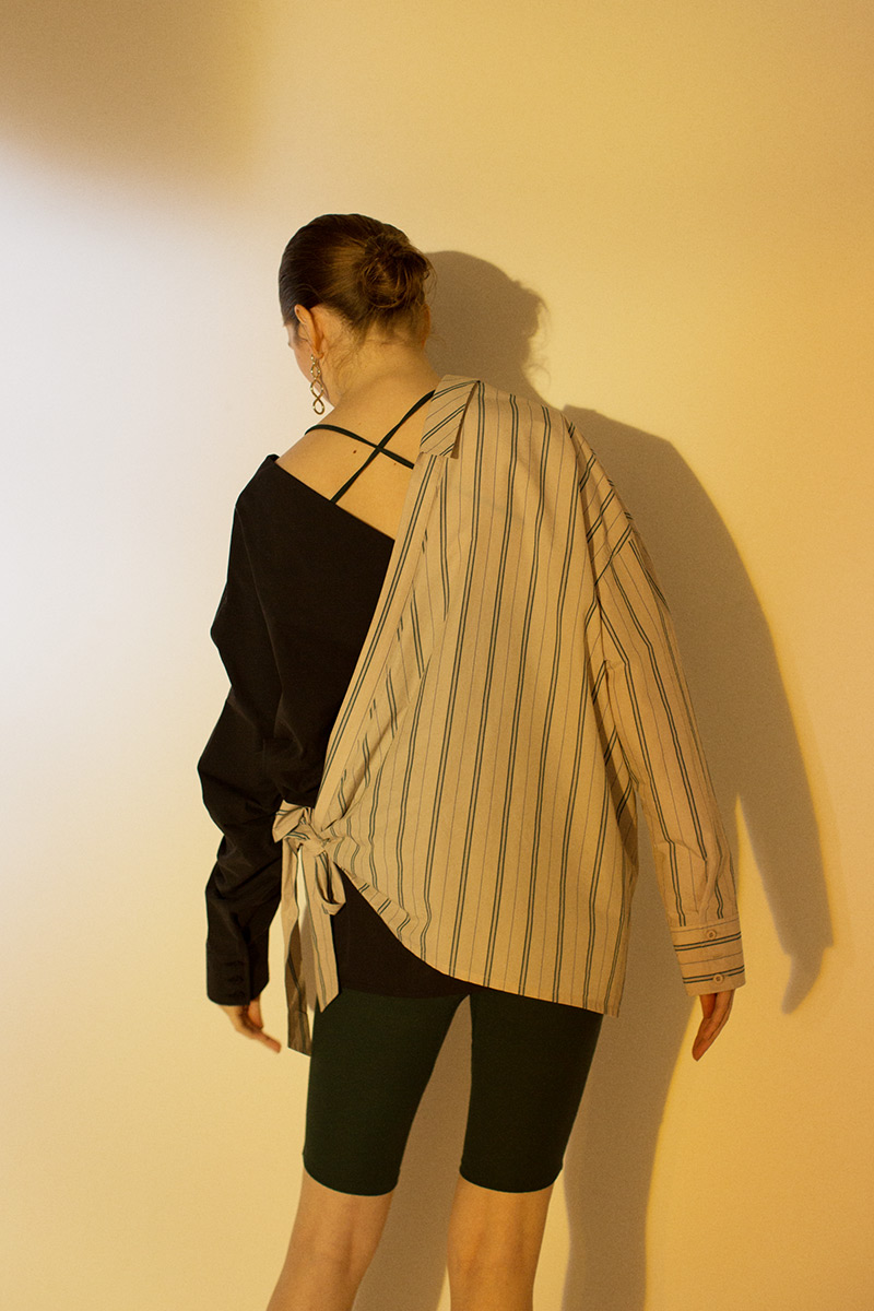 Double Half Shirts 詳細画像 Black 2