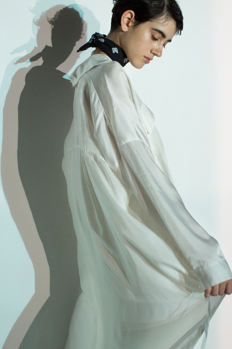 Drawstring Blight Shirts 詳細画像 White 5
