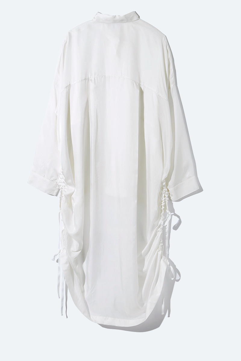 Drawstring Blight Shirts 詳細画像 White 4