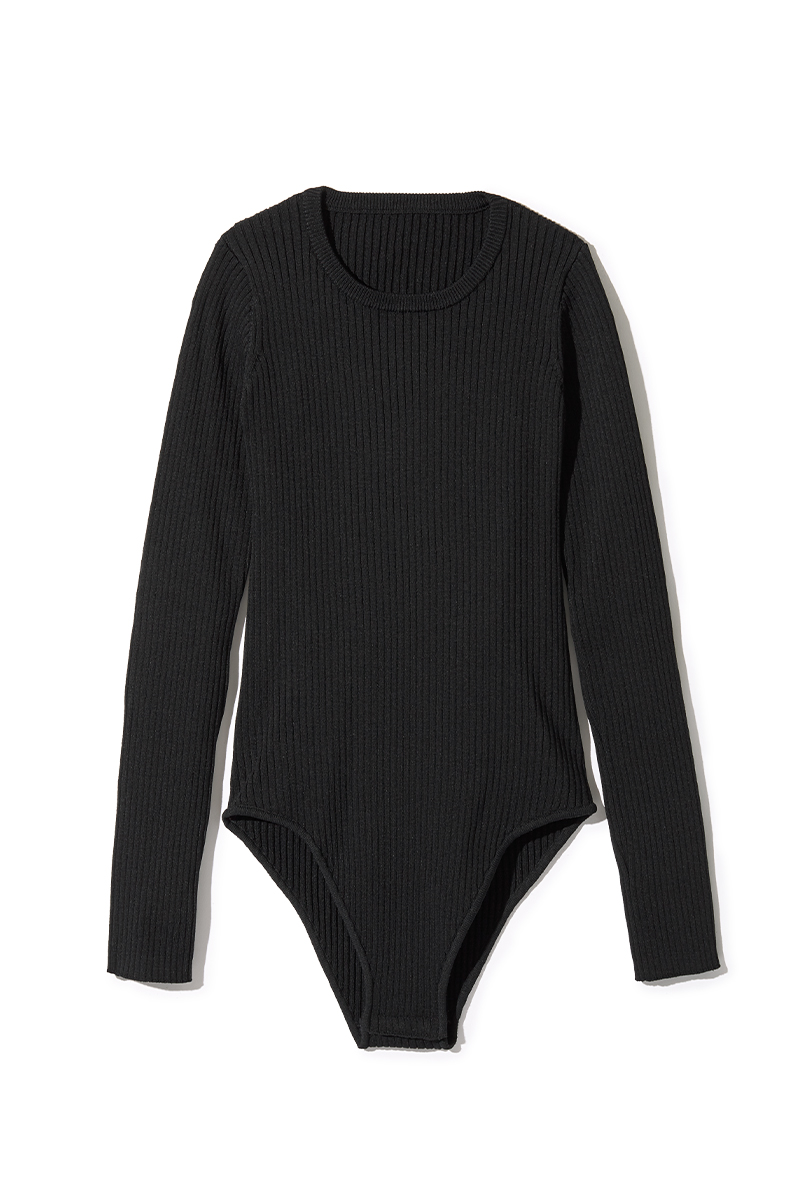 Back Window Bodysuits 詳細画像 Black 1