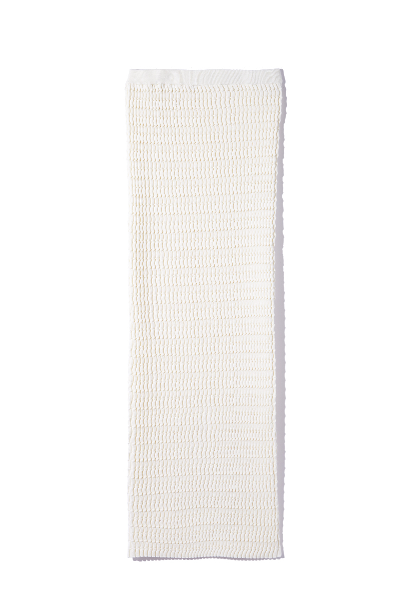 Wave Knitted Pencil Skirt