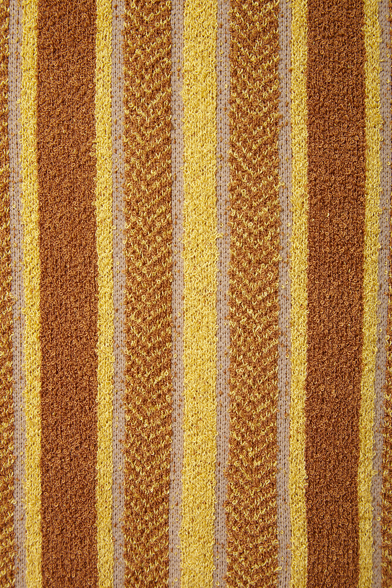Flower and Stripe Jacquard Gown 詳細画像 Yellow 4