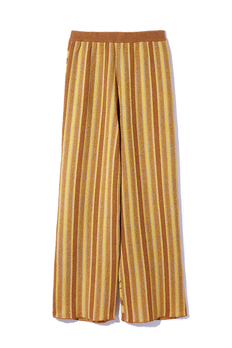 Jacquard Trousers 詳細画像 Yellow 2