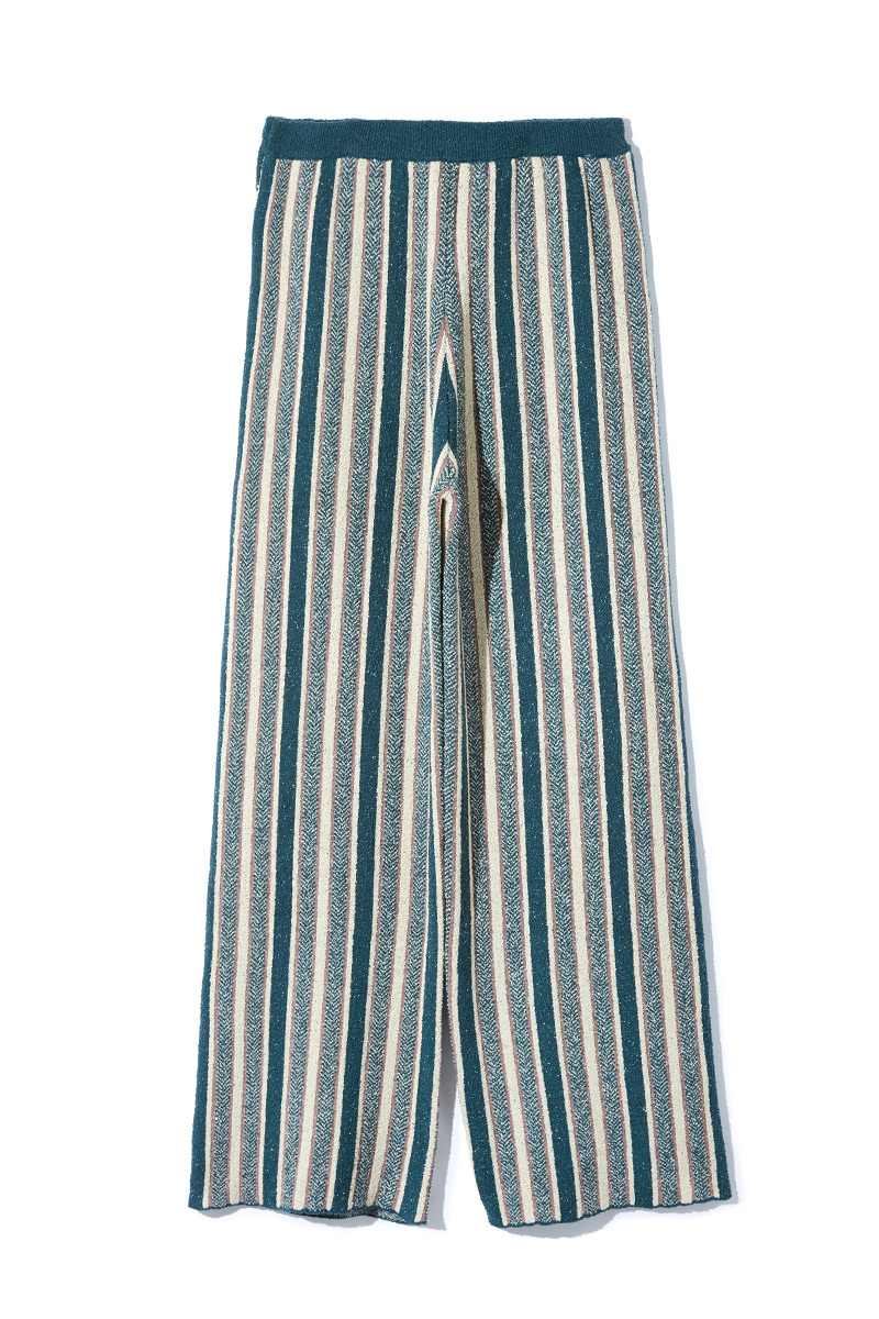 Jacquard Trousers 詳細画像 Green 2