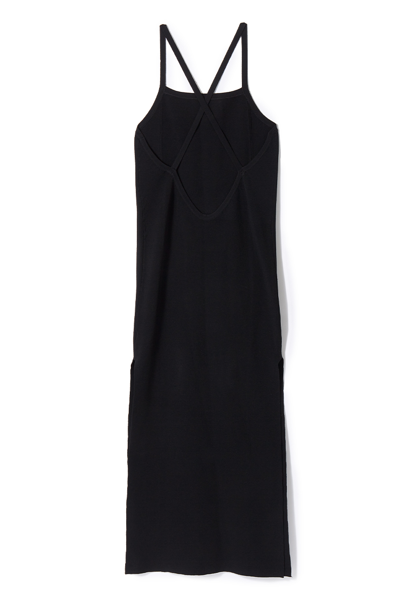 Stretch Knitted Camisole Dress 詳細画像 Black 2