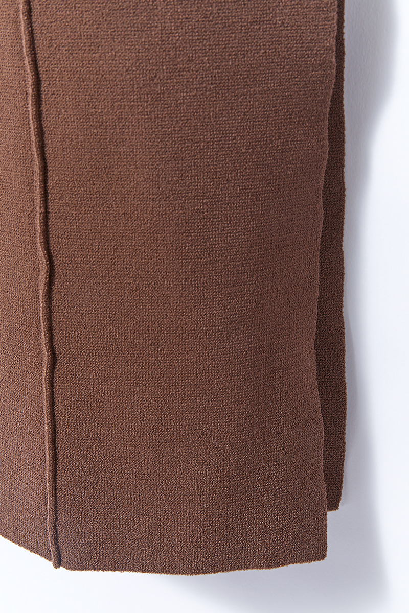 Stretch Knitted Camisole Dress 詳細画像 Brown 3