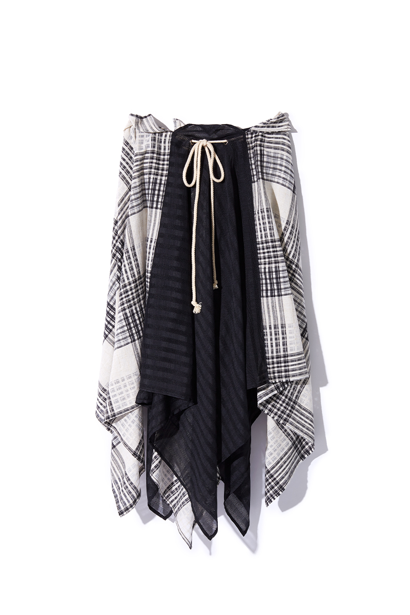 Patchwork Hem Skirt