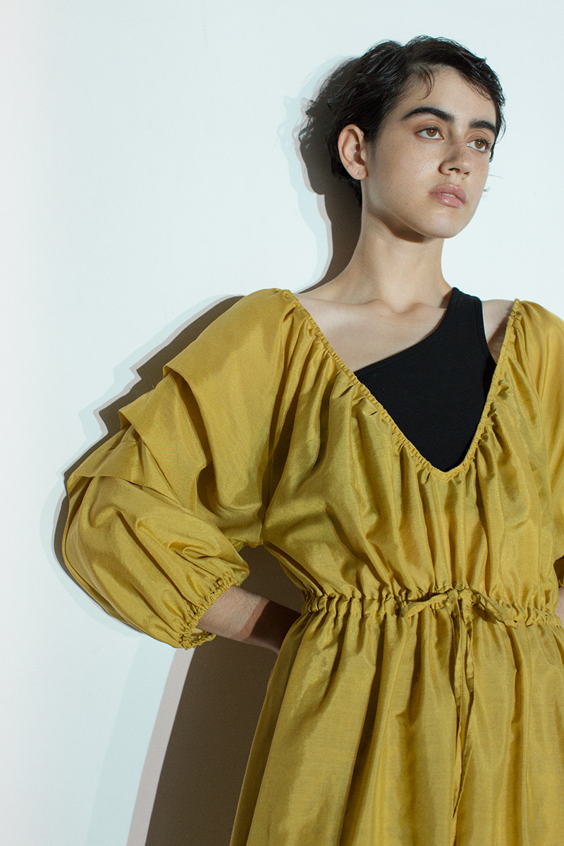 Sheer Long Dress 詳細画像 Yellow 1