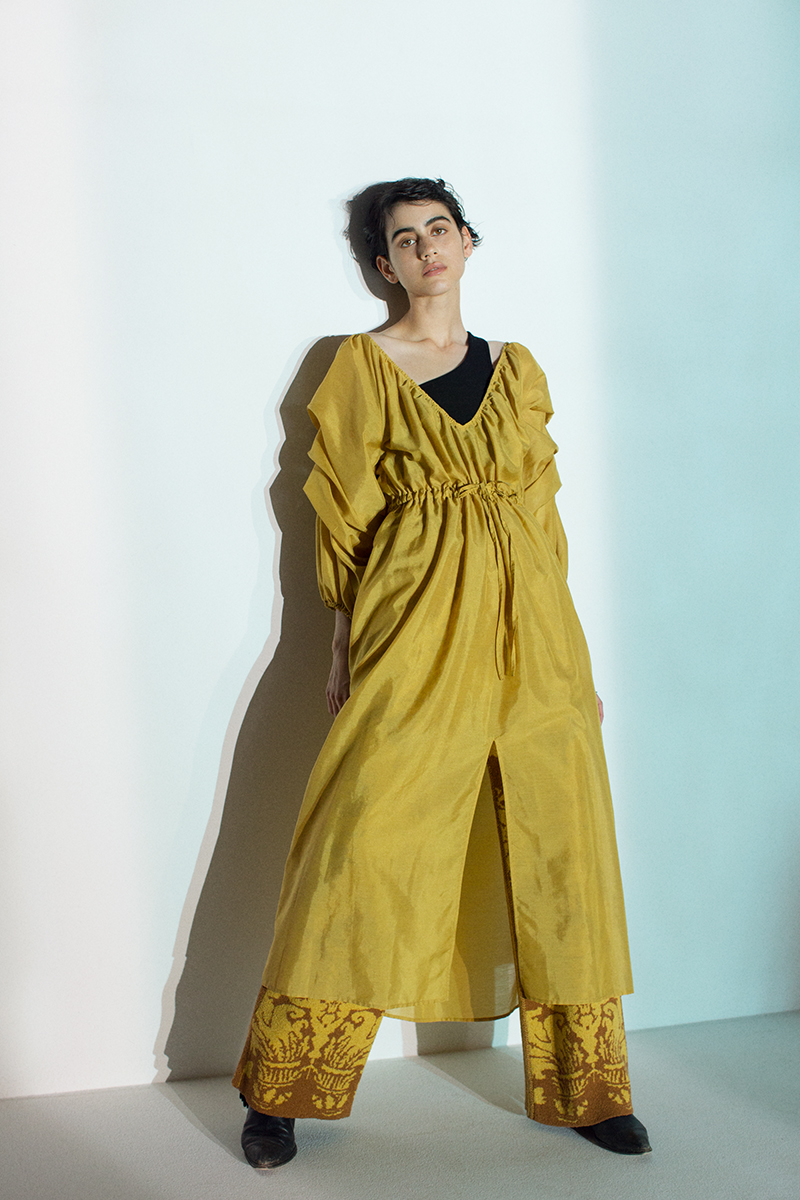 Sheer Long Dress 詳細画像 Yellow 2
