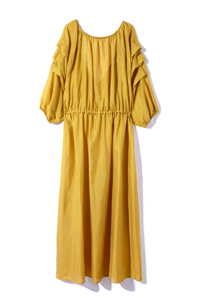Sheer Long Dress 詳細画像 Yellow 2
