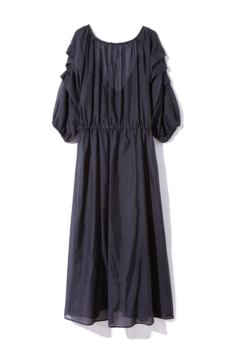 Sheer Long Dress 詳細画像 Navy 2