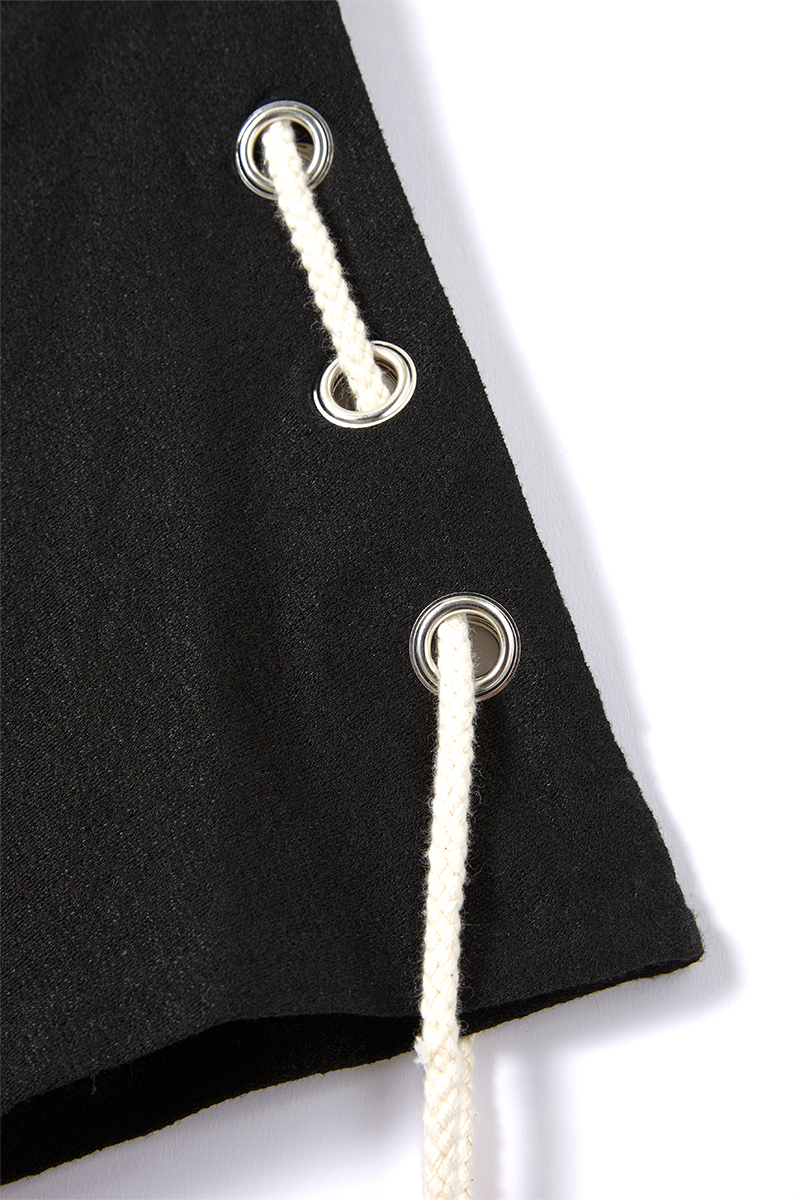 Drawstring Jersey Dress 詳細画像 Black 3