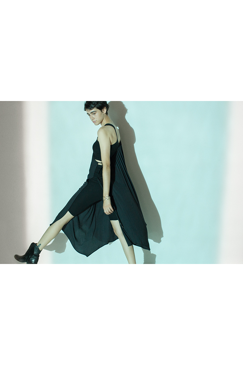 Asymmetric Summer Dress 詳細画像 Black 4