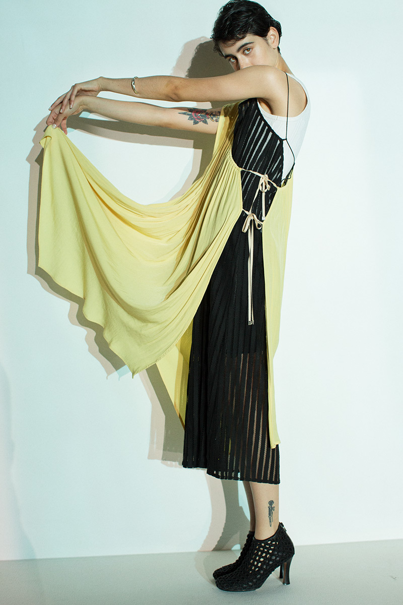 Asymmetric Summer Dress 詳細画像 Yellow 2