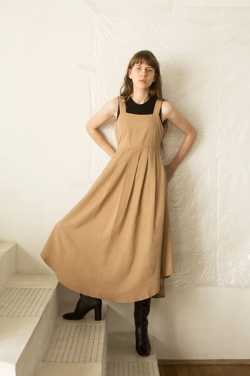Belted Linen Dress 詳細画像 Beige 2