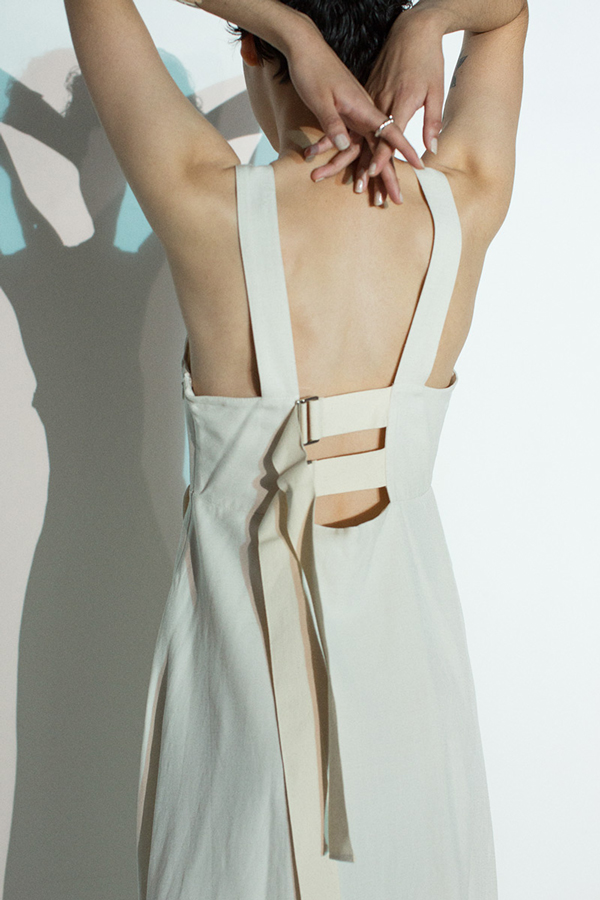 Belted Linen Dress