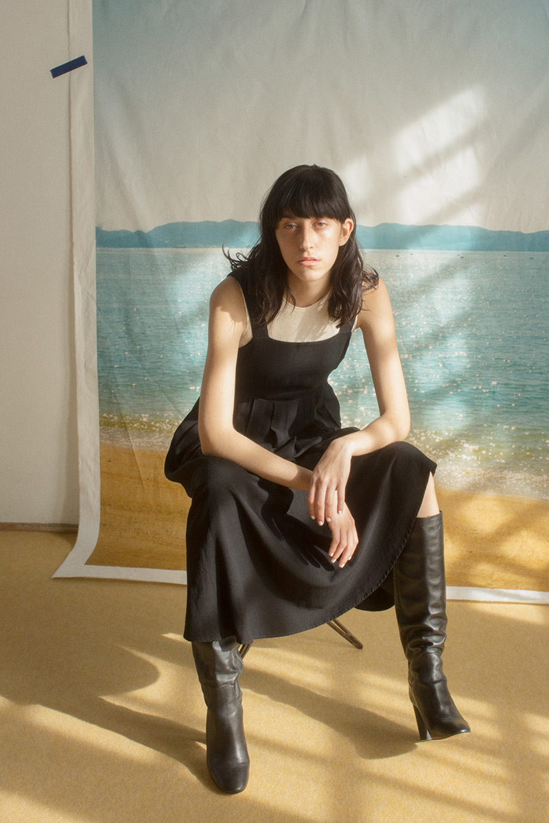 Belted Linen Dress