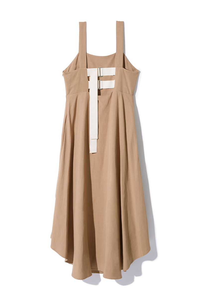 Belted Linen Dress 詳細画像 Beige 1