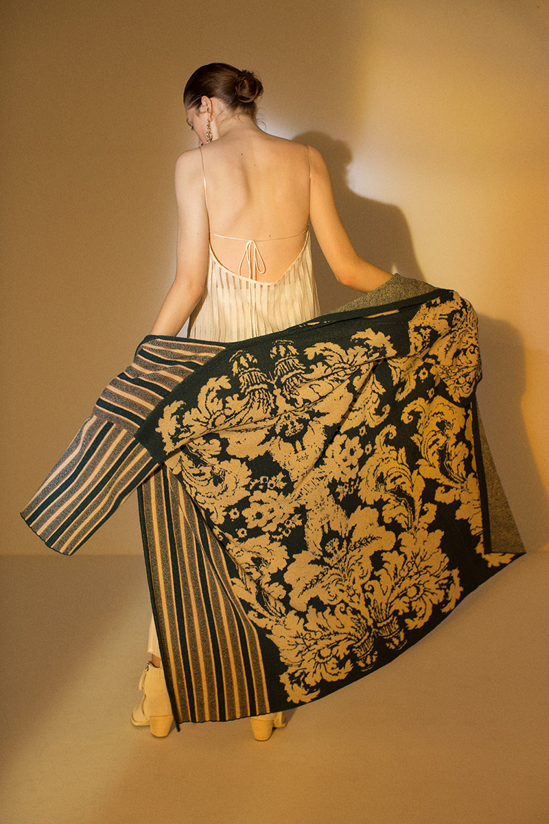 Stripe Sheer Dress 詳細画像 White 3
