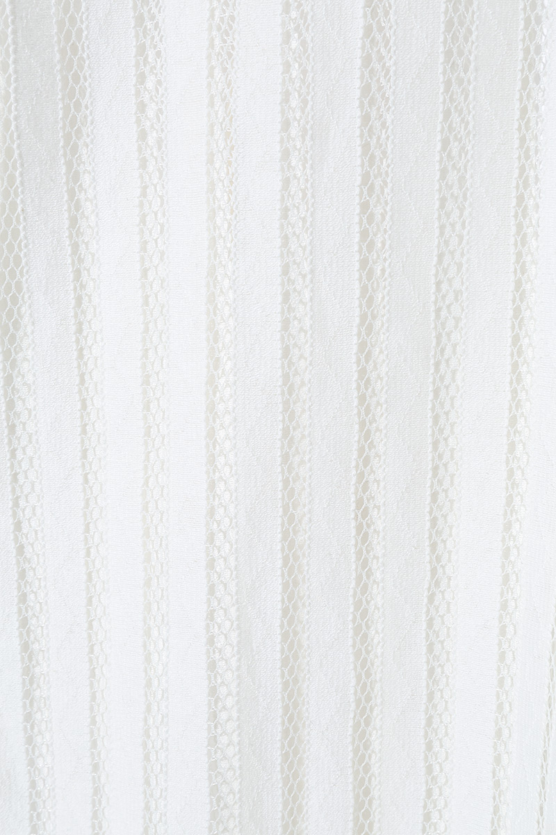 Stripe Sheer Dress 詳細画像 White 3